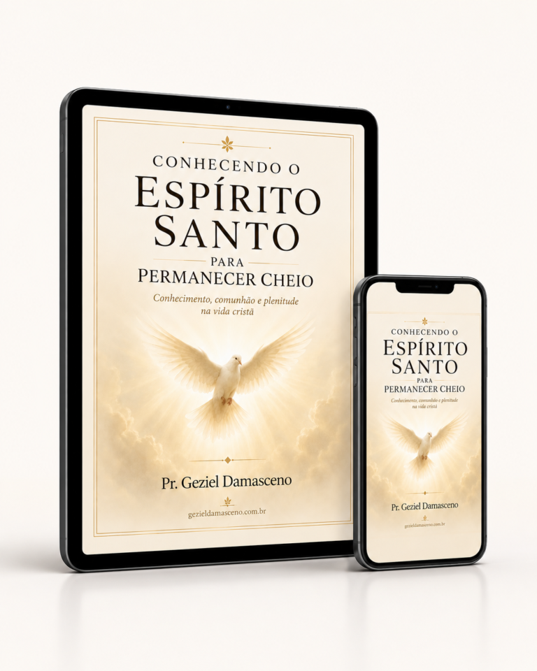 Capa do e-book Conhecendo o Espírito Santo para Permanecer Cheio, de Geziel Damasceno